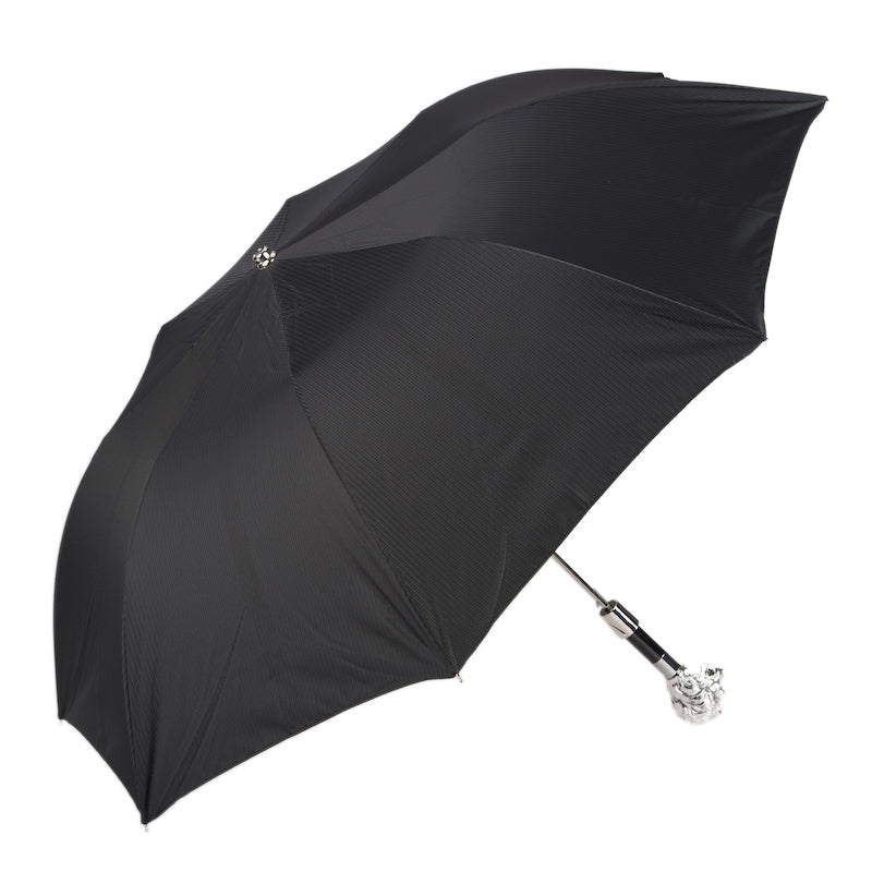 PASOTTI Silver Lion Folding Umbrella