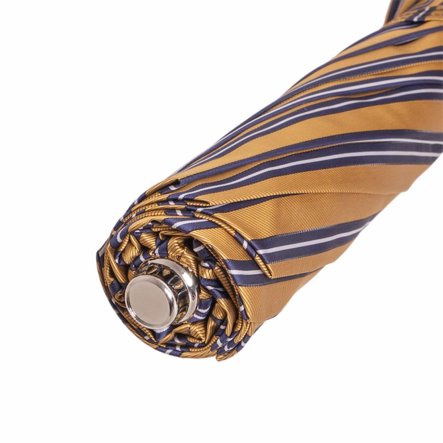 PASOTTI Striped Ocher Folding Umbrella