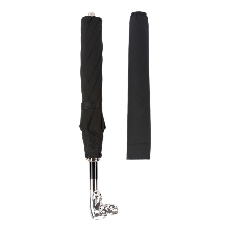 PASOTTI Silver Dog Folding Umbrella