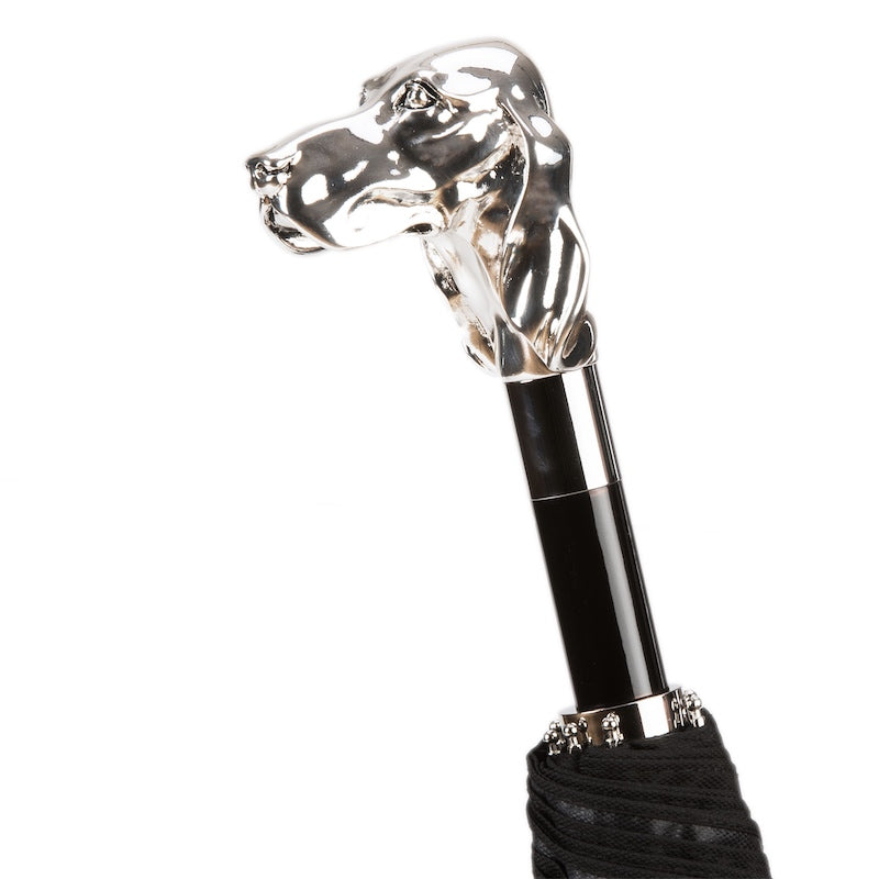 PASOTTI Silver Dog Folding Umbrella