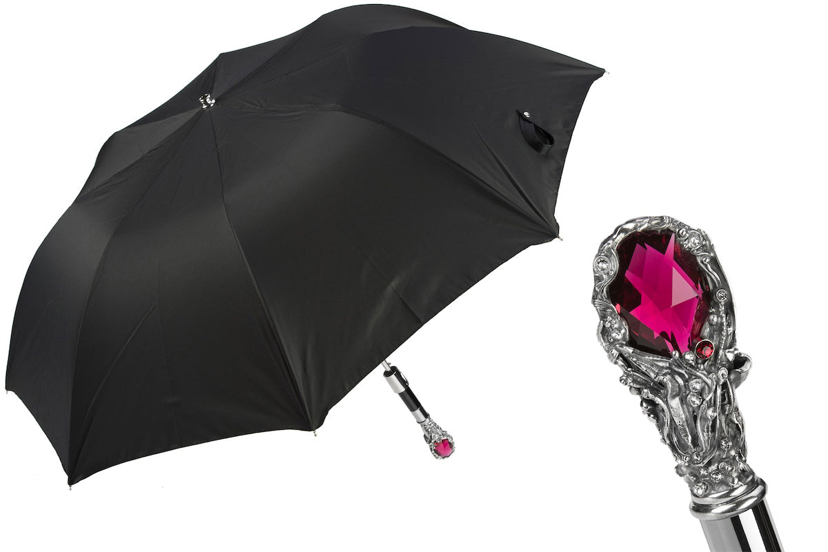 PASOTTI Ruby Luxury Umbrella, Red Gem Handle