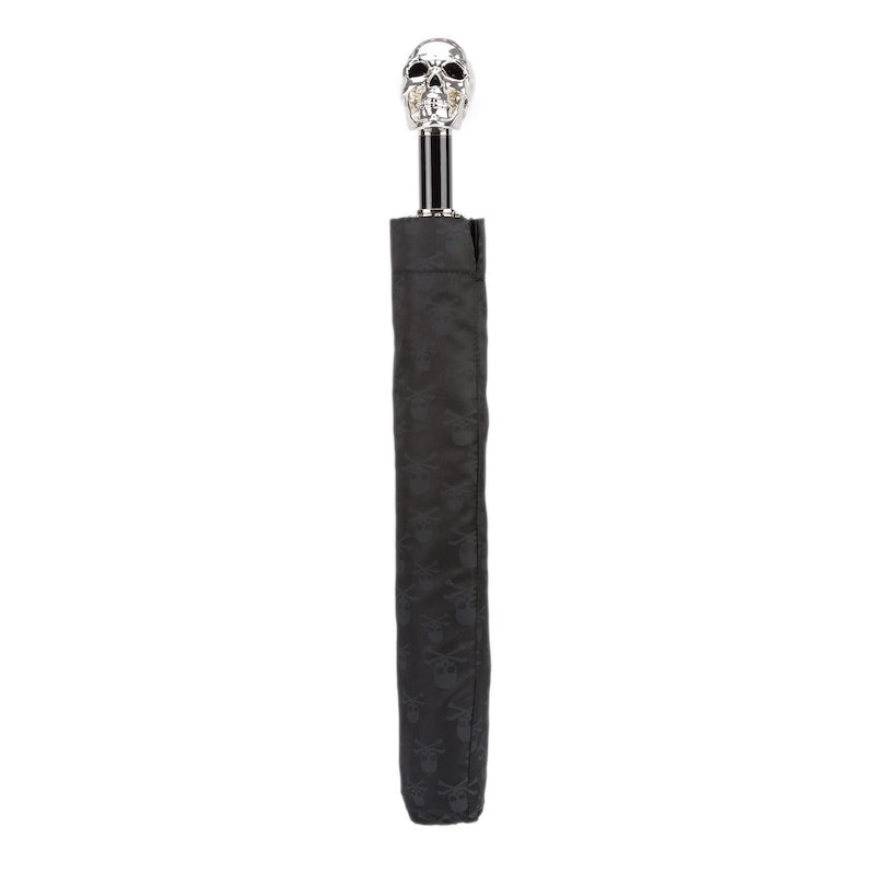 PASOTTI Skulls Print Silver Skull Umbrella