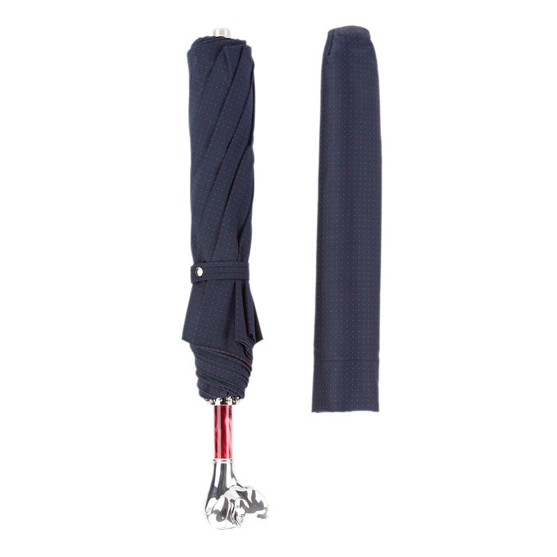 PASOTTI Polka Dot Labrador Folding Umbrella