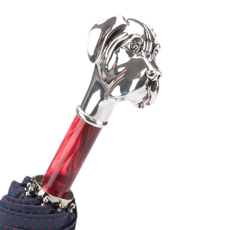 PASOTTI Polka Dot Labrador Folding Umbrella