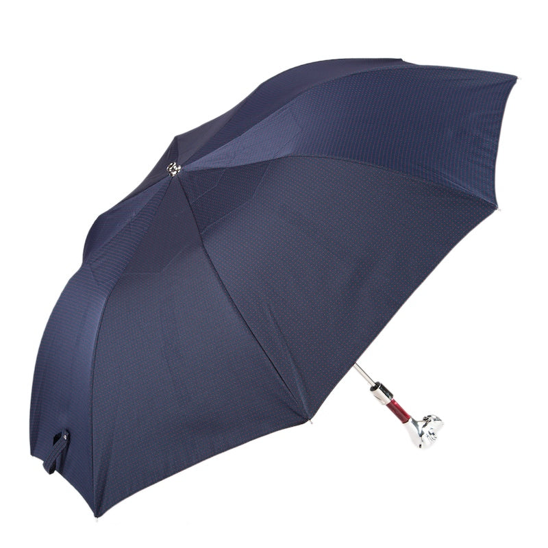 PASOTTI Polka Dot Labrador Folding Umbrella
