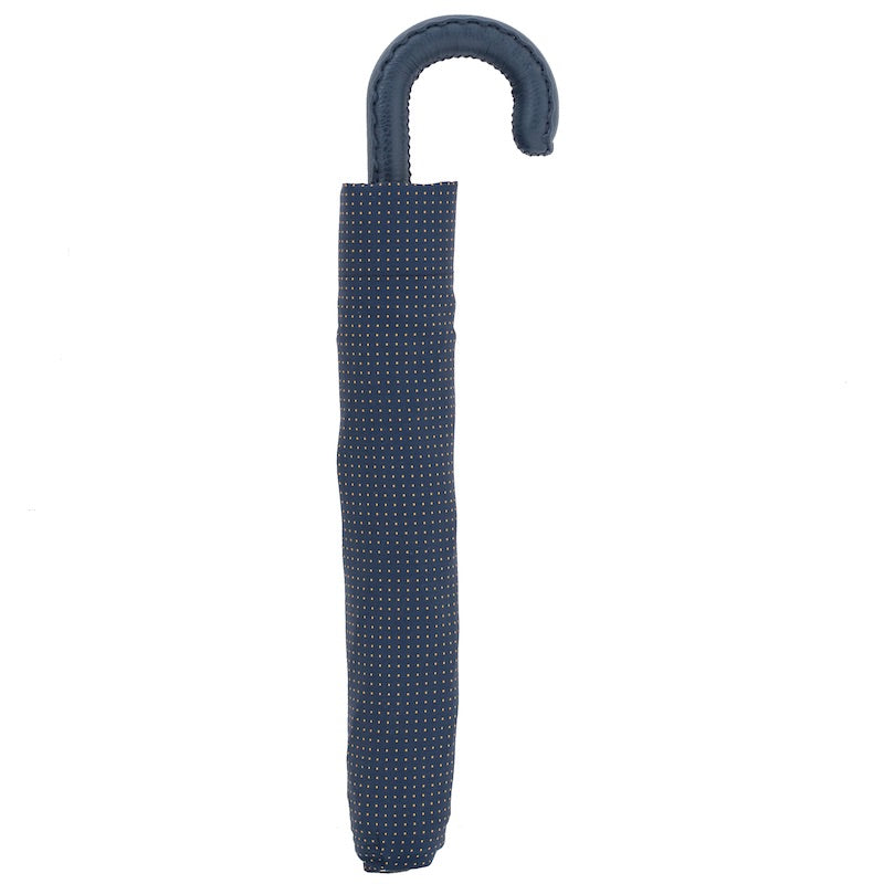 PASOTTI Folding Umbrella with Leather Handle
