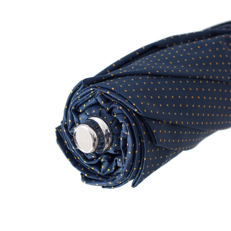 PASOTTI Folding Umbrella with Leather Handle