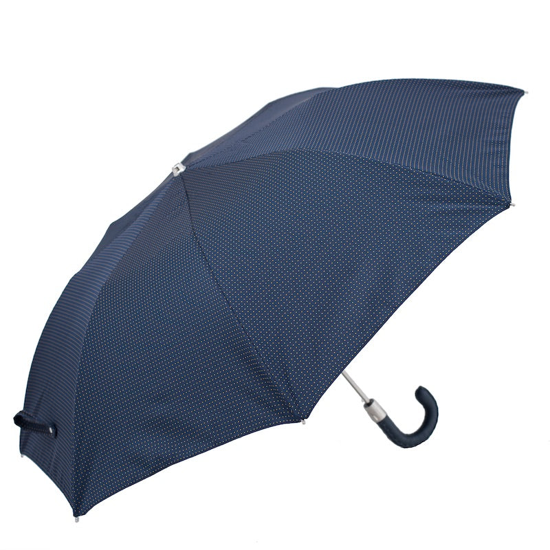 PASOTTI Folding Umbrella with Leather Handle