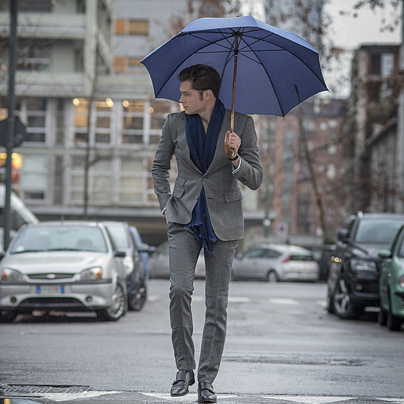PASOTTI Solid Stick Blue Umbrella