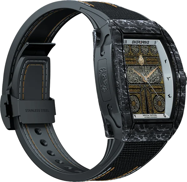 Overdrive Mecca Edition – Silver Black | Limited Edition Luxury Automatic Watch - إصدار محدود , لمتد ادشن