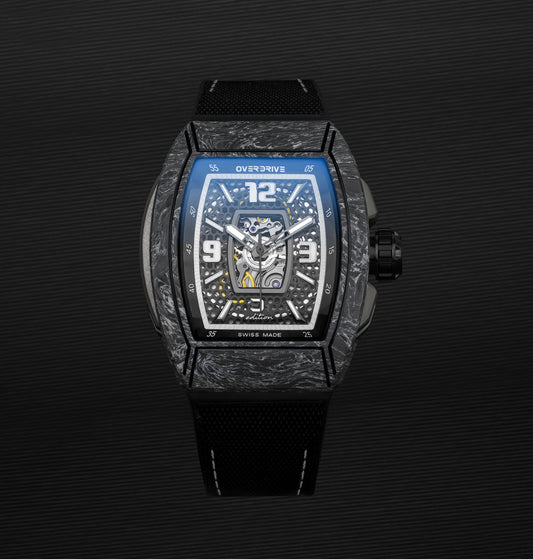 Tungsten Grey Velocity – Overdrive Skeleton Automatic Watch | Titanium & Forged Carbon