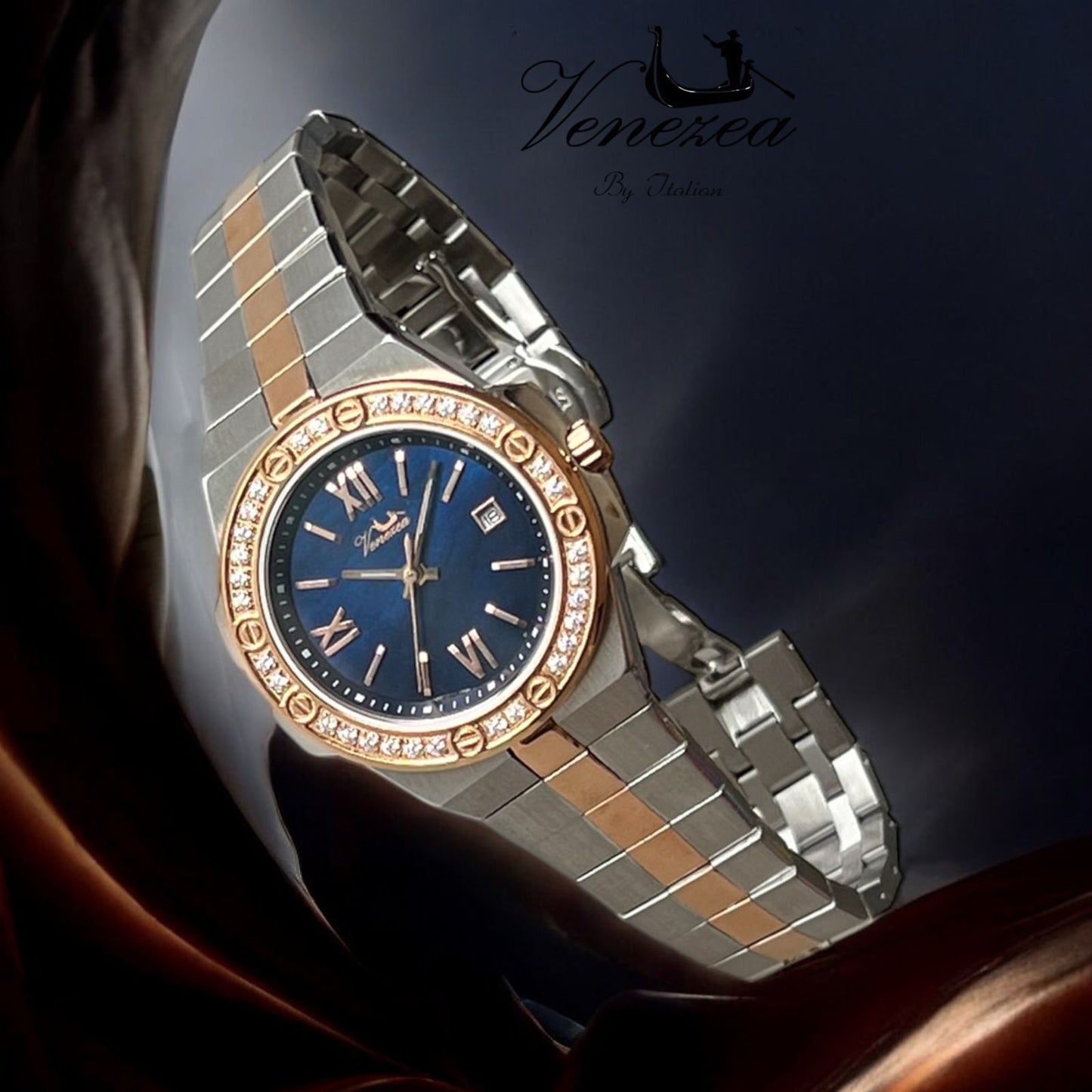 Venezea Blue Dial Ladies Watch