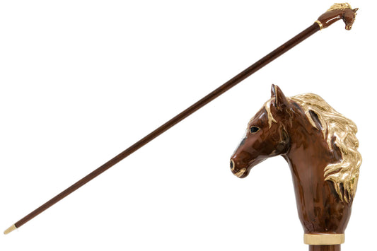 PASOTTI Brown Horse Cane