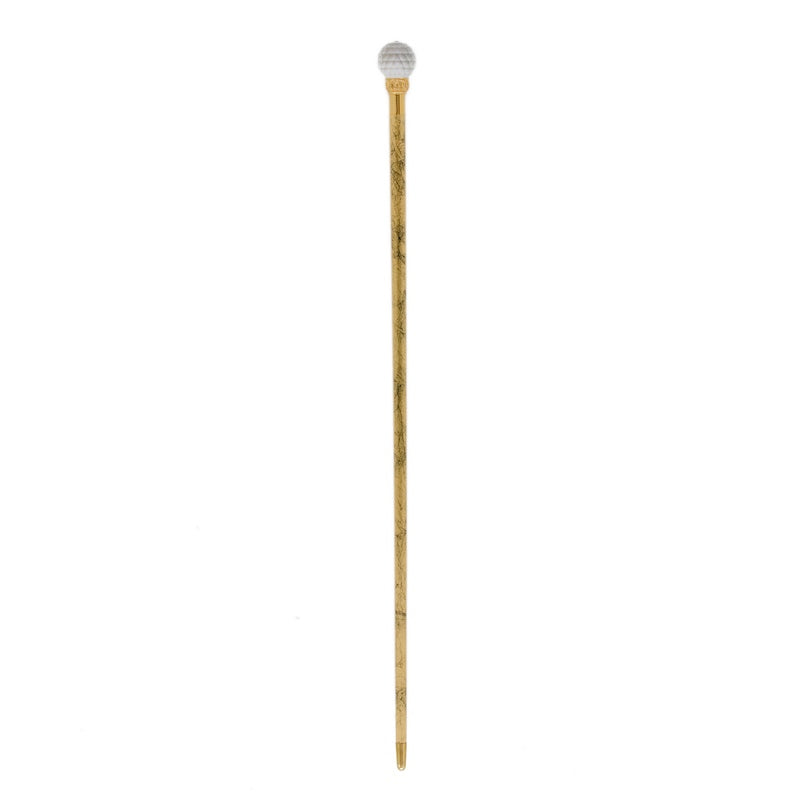 PASOTTI Crystal Ball Cane, Gold Shaft