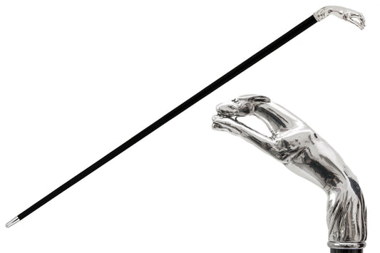 PASOTTI Silver Greyhound Cane