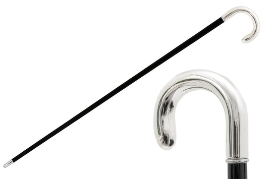 PASOTTI Silver Dandy Cane - Shoe Horn - Premium Quality Shoe Lifter For Easy Wear