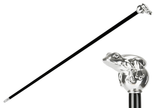 PASOTTI Silver Frog Cane