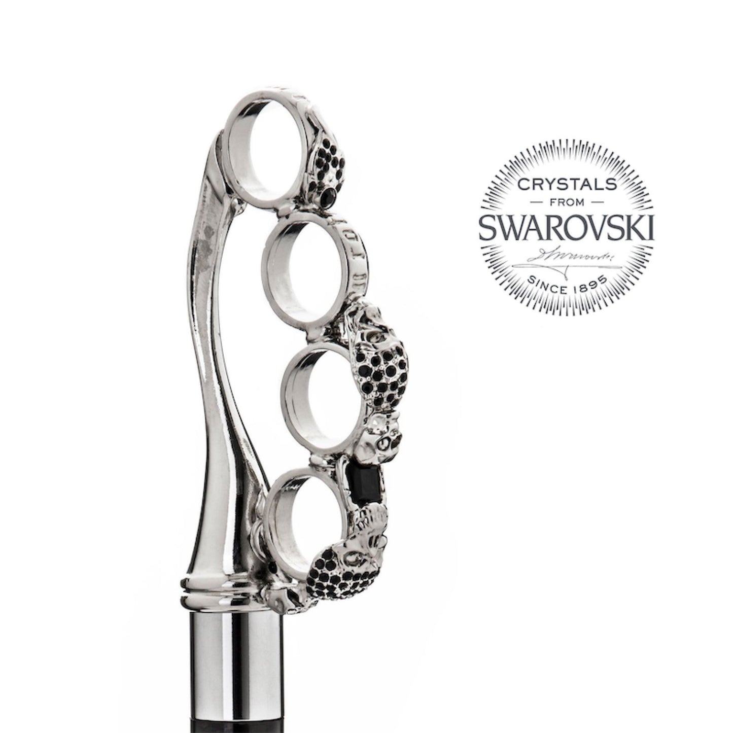 PASOTTI Brass Knuckle Cane with Swarovski® Crystals