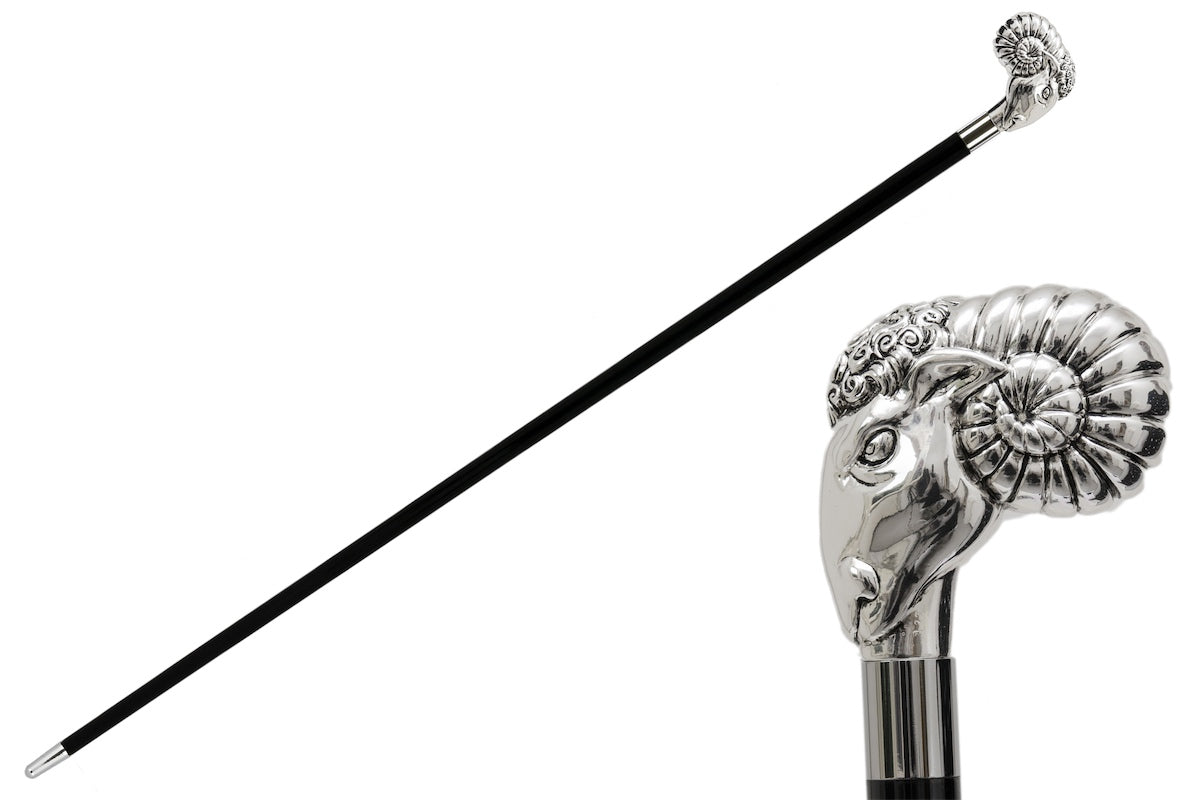 PASOTTI Silver Ram Cane