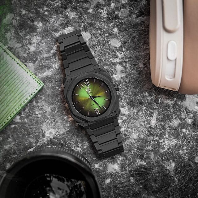 Saatchi Ottagono Green 44 MM Quartz Men