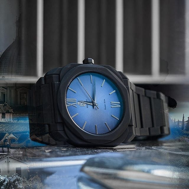 Saatchi Ottagono Blue 44 MM Quartz Men