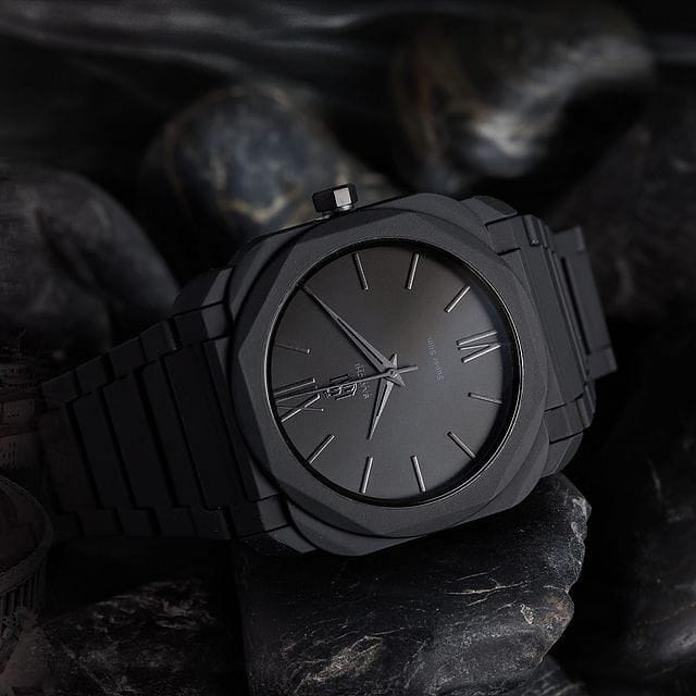Saatchi Ottagono Black 44 MM Quartz Men
