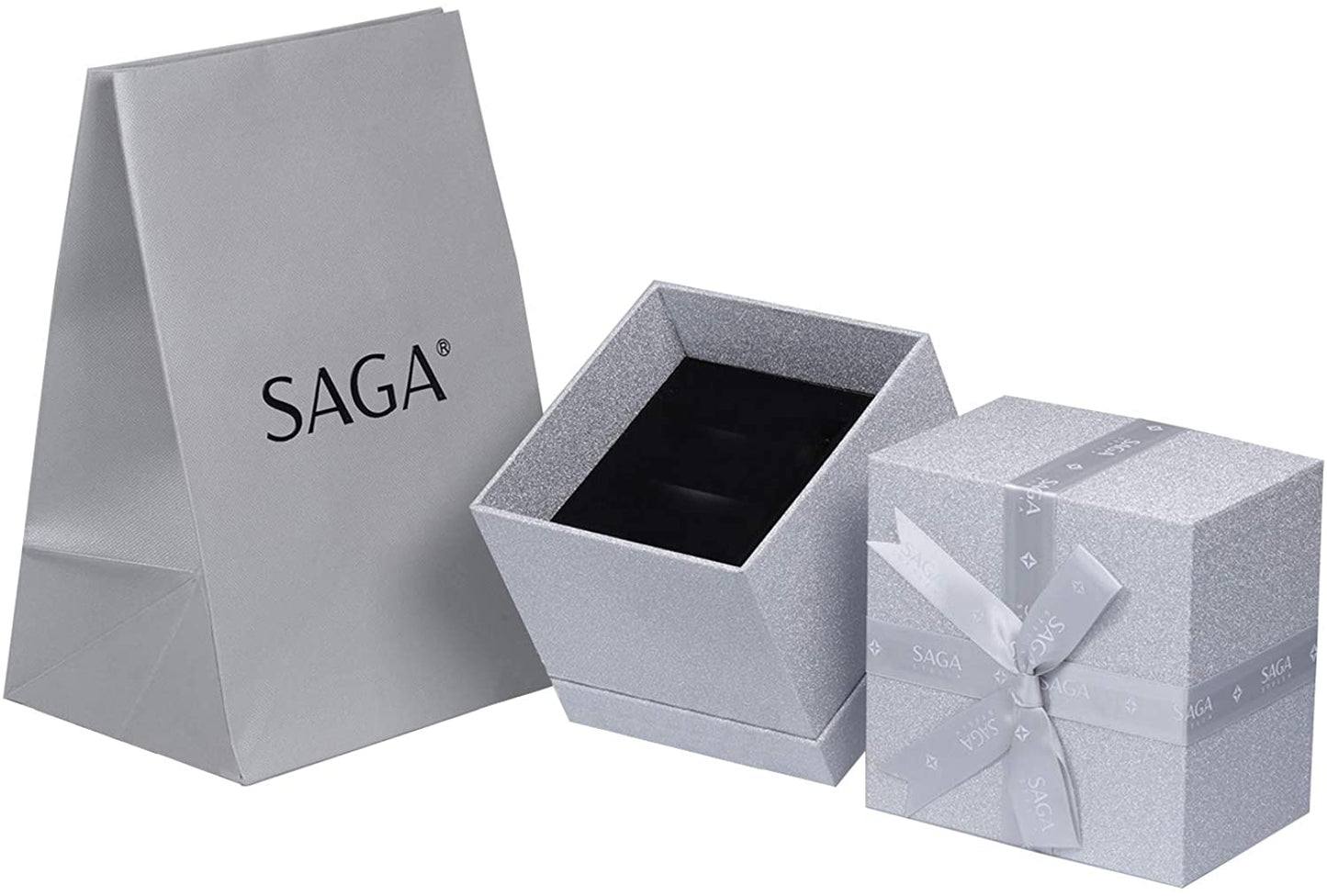 Saga Watches Swarovski with Dancing Stone 34 MM Ronda Swiss Women