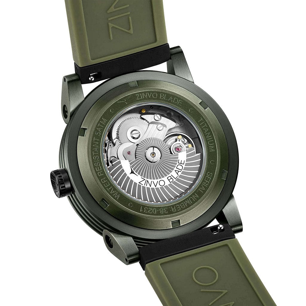 Zinvo Blade Titan Green 44 MM Automatic Men