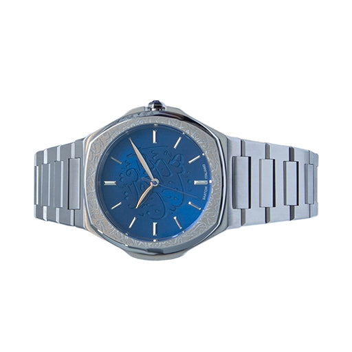 Saatchi Super Slim Sapphire Gem Limited Edition Blue 42mm