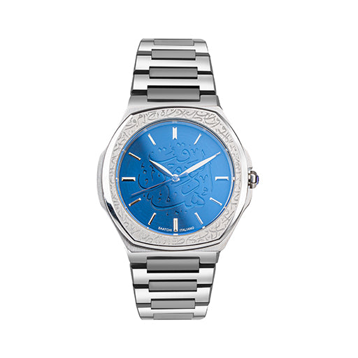 Saatchi Super Slim Sapphire Gem Limited Edition Blue 42mm
