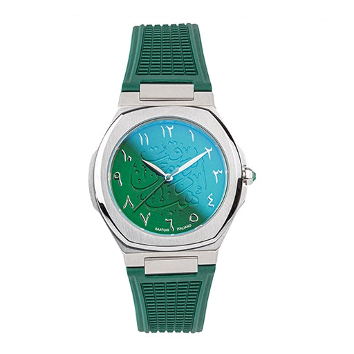 Saatchi Super Slim Emerald Gem Limited Edition Green 42mm