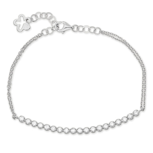 An Elegany LS 18K White Gold Half Tennis Diamond Bracelet - 113076B