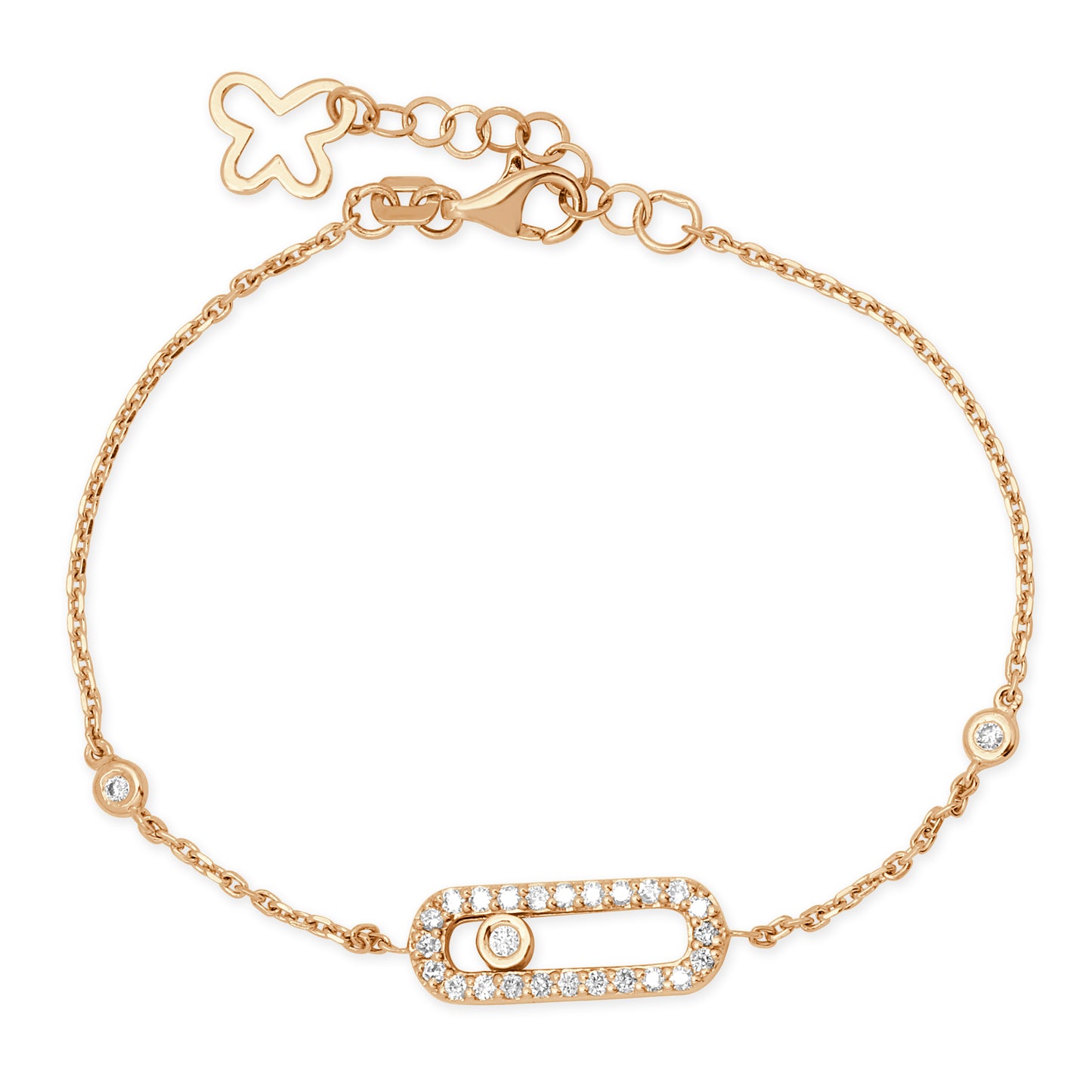 An Elegant LS 18K Yellow Gold Diamond Fashion Bracelet - 127276B