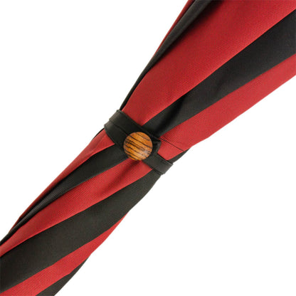 PASOTTI SOLID CHESTNUT RED & BLACK UMBRELLA