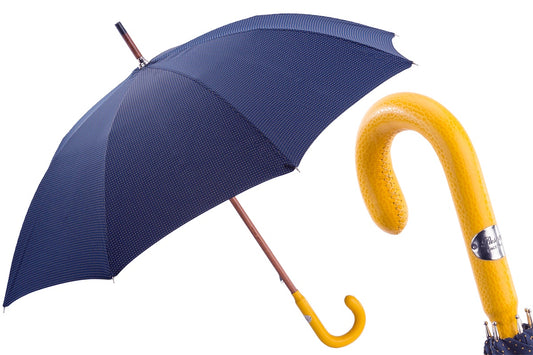 PASOTTI Bespoke Umbrella, Yellow Leather Handle