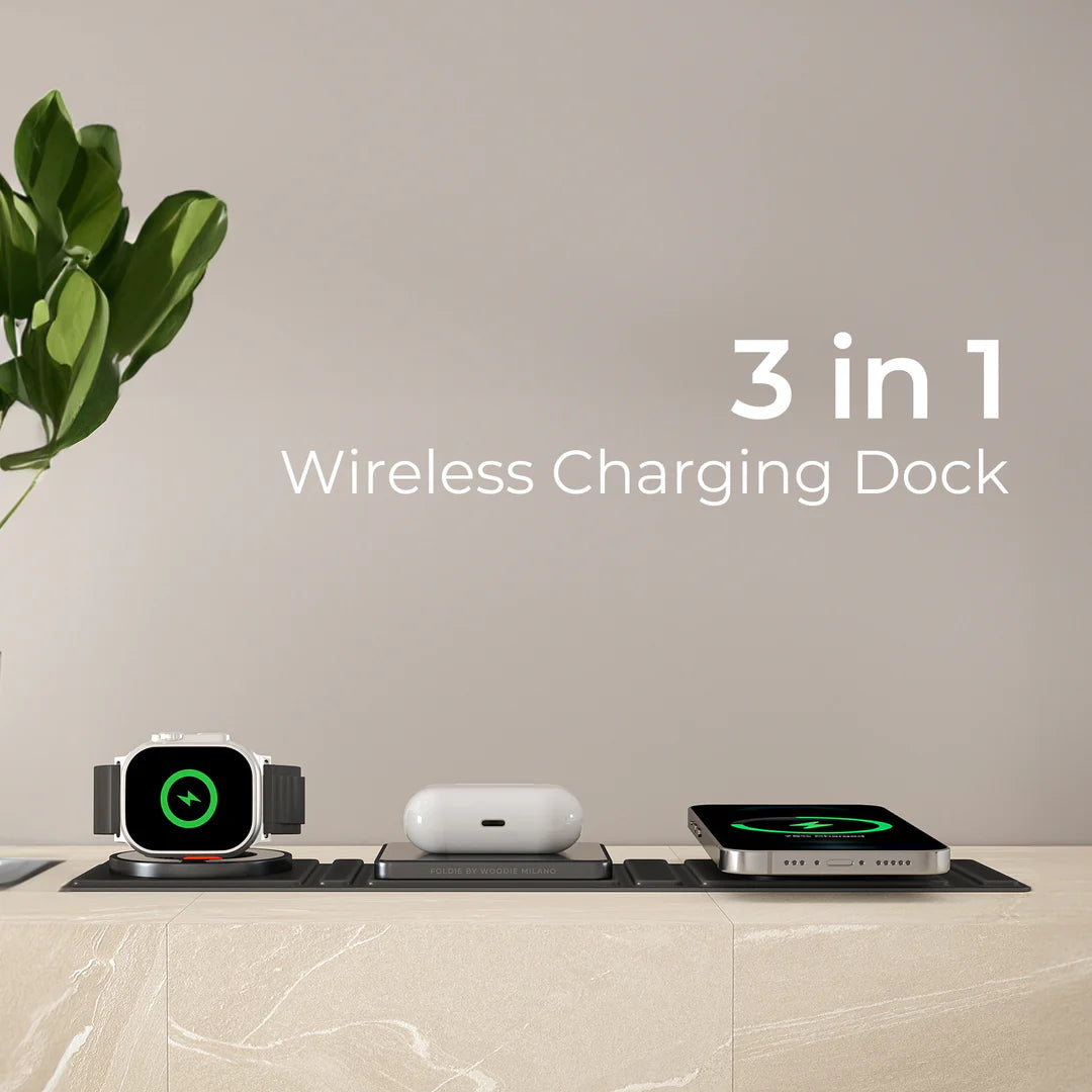 Foldie Mag + Foldable 3 in 1 Wireless Fast Charger