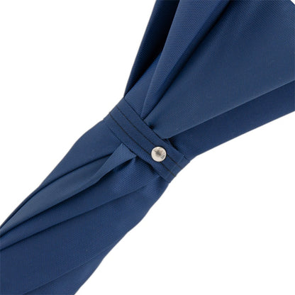 PASOTTI NAVY UMBRELLA WITH GORSE WOOD HANDLE