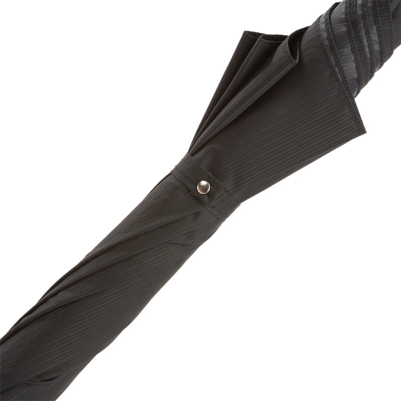 PASOTTI Black Umbrella with Luxury Blue Gem Handle