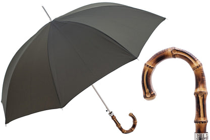 PASOTTI BICOLOR GENT UMBRELLA, WHANGEE HANDLE