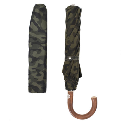 Pasotti Camouflage Folding Umbrella – Handmade Italian Luxury