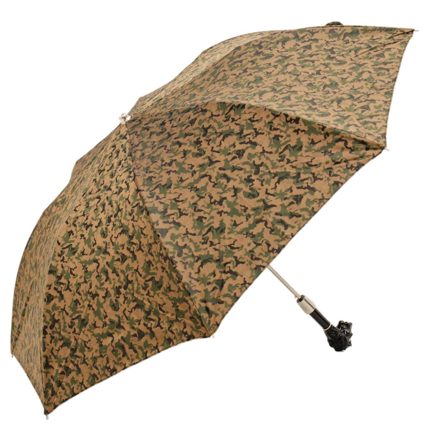 PASOTTI CAMOUFLAGE FOLDING UMBRELLA, BLACK LION