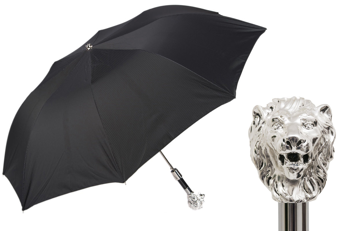 PASOTTI  SILVER LION FOLDING UMBRELLA