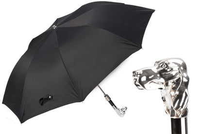 PASOTTI SILVER DOG FOLDING UMBRELLA