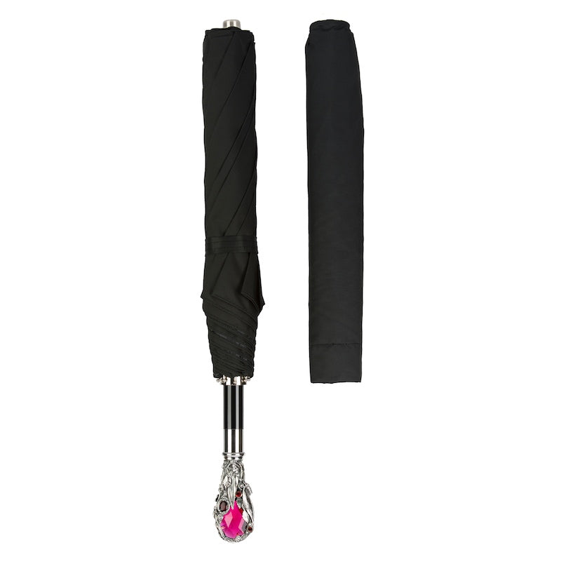 PASOTTI RUBY LUXURY UMBRELLA, RED GEM HANDLE