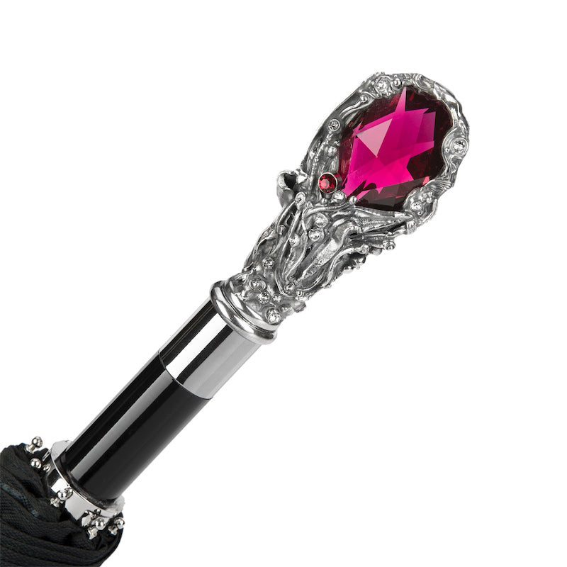 PASOTTI RUBY LUXURY UMBRELLA, RED GEM HANDLE