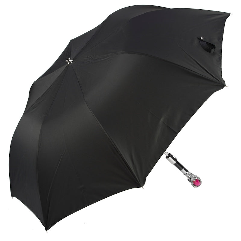 PASOTTI RUBY LUXURY UMBRELLA, RED GEM HANDLE