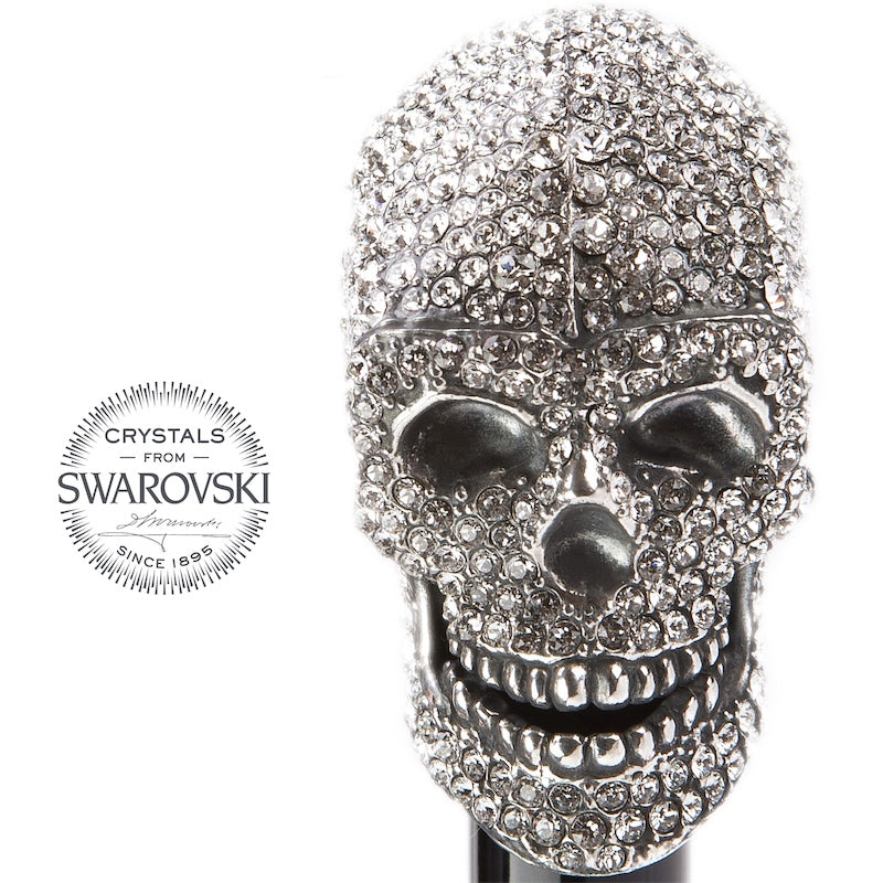 PASOTTI SWAROVSKI® SKULL FOLDING UMBRELLA