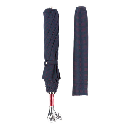 PASOTTI POLKA DOT LABRADOR FOLDING UMBRELLA