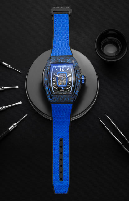 Velocity D1 – Overdrive Skeleton Automatic Admiral  Blue Watch | Motorsport-Inspired Luxury