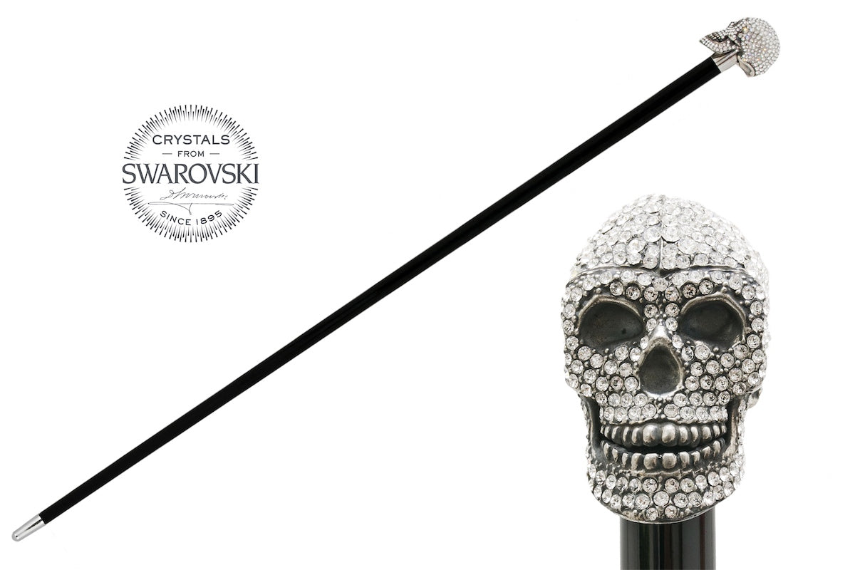 PASOTTI Clear Swarovski® Skull قصب